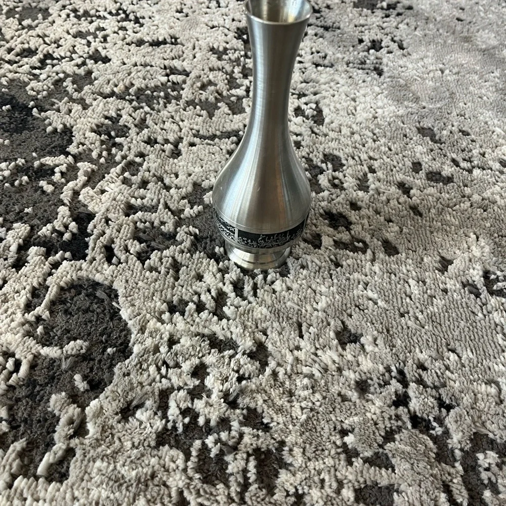 Elegant Silver Pewter Vase Thailand